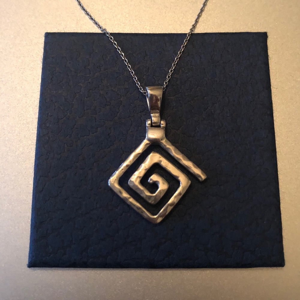 Sterling silver Greek Key Necklace from Greece